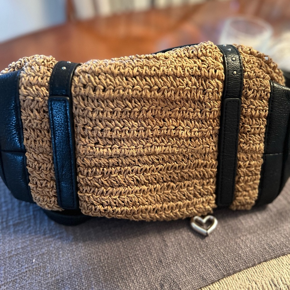 Brighton straw/leather handbag - Picture 10 of 13